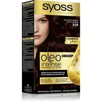 Syoss Oleo Intense permanentní barva na vlasy s olejem odstín 3-22 Půlnoční bordó 1 ks