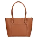 Elegantní dámská kožená kabelka Katana Lenese - koňak