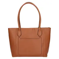 Elegantní dámská kožená kabelka Katana Lenese - koňak