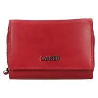 Malá dámská kožená peněženka Lagen Clio - červená