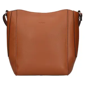 Kožená dámska crosbody kabelka Katana Carole - koňak