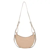 Dámska kožená crossbody kabelka Italia Apolen - tmavo béžová