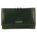 Dámska kožená peňaženka Lagen Jarie - tmavo zelená