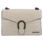 Dámska kožená crossbody kabelka Marina Galant Manett - béžová