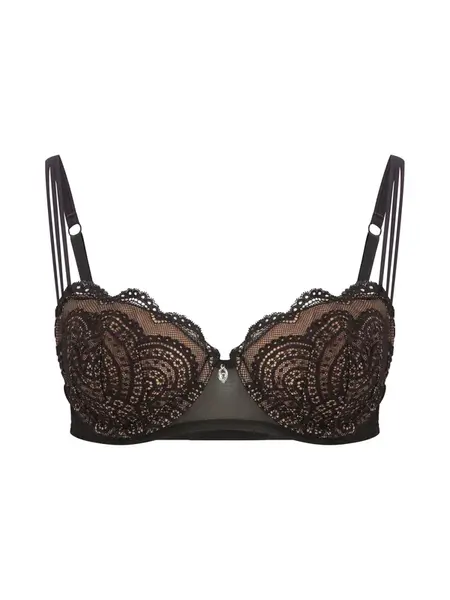 LASCANA Podprsenka  svetlohnedá / čierna