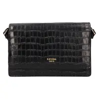 Kožená dámská crosbody kabelka Katana Tinja - černá
