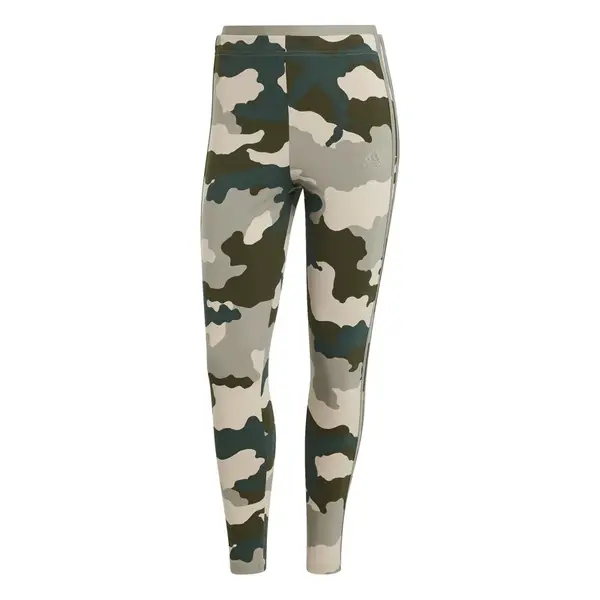 adidas Essentials 3-Stripes Camo Print 7/8 Length Leggings M
