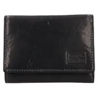 Menší dámská kožená peněženka SendiDesign Clio - černá