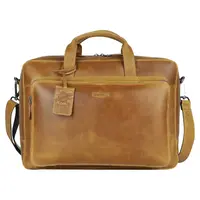 Pánská kožená taška na notebook Sparwell Luis - koňak