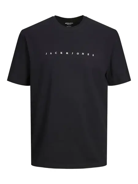 JACK & JONES Tričko 'JJEStar'  čierna / biela