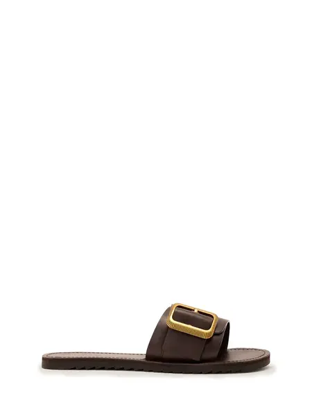 AllSaints Šľapky 'ELLA'  čokoládová