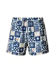 Abercrombie & Fitch Plavecké šortky  modrá / hnedá / biela