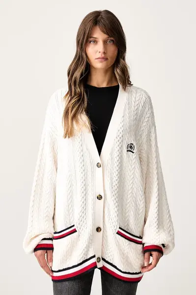 Tommy Jeans kardigan dámský bavlněný