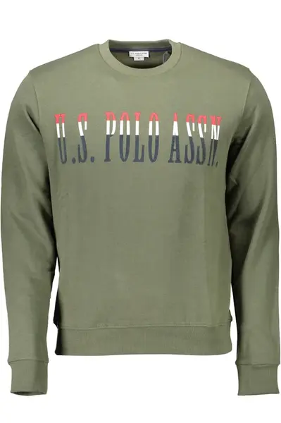 Zelená pánská mikina US Polo