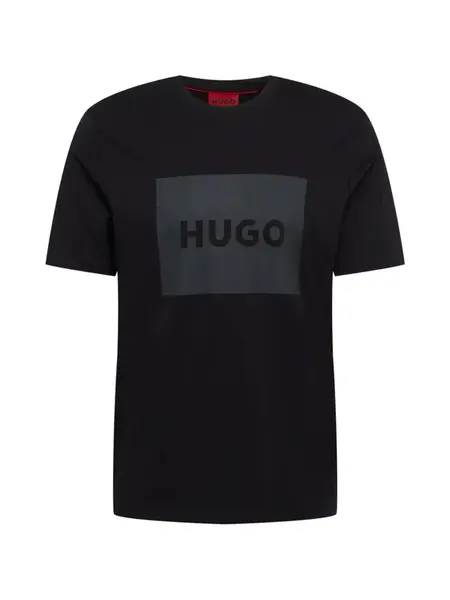 HUGO Tričko 'Dulive222'  tmavosivá / čierna