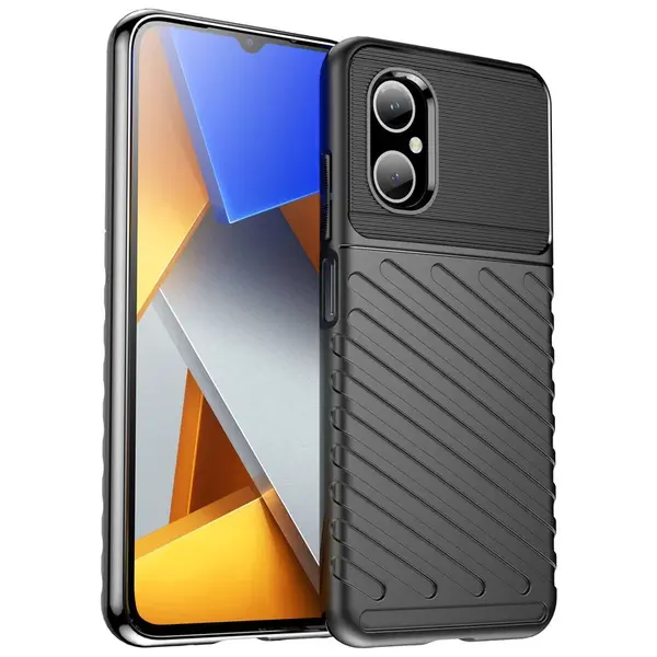 Thunder obal, Xiaomi Redmi Note 11E / Redmi 10 5G / Redmi 10 Prime+ 5G / Poco M4 5G , černý