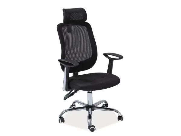 Čierne kancelárske kreslo FLEXISEAT Q-118RC