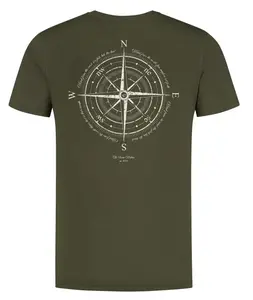 Korda tričko compass tee dark olive - xxxl