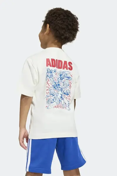 adidas tričko detské bavlnené s elastanom Marvel