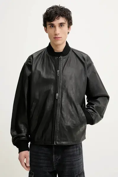 Diesel  Kožená bunda bomber  L-KHAT JACKET