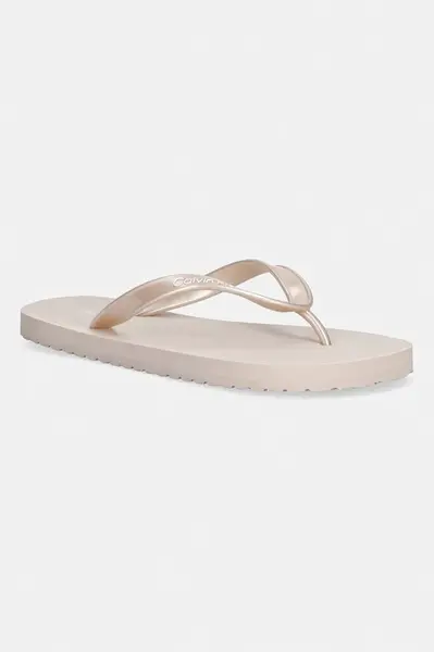 Calvin Klein žabky dámské FLIP FLOP TPU METALLIC