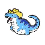 Cowboy Dinosaur Alloy Enamel Pins