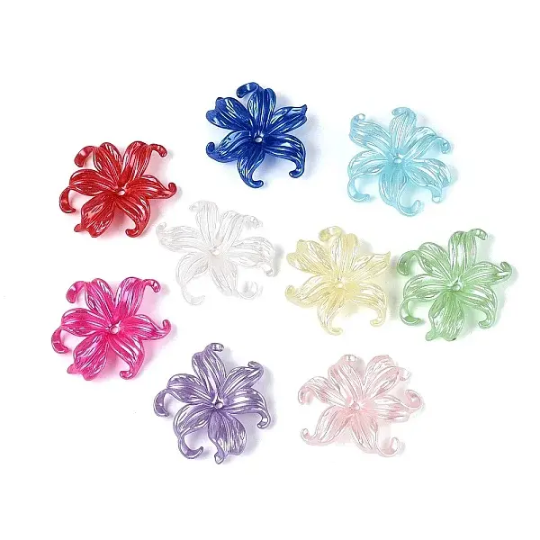 Opaque ABS Plastic Bead Caps