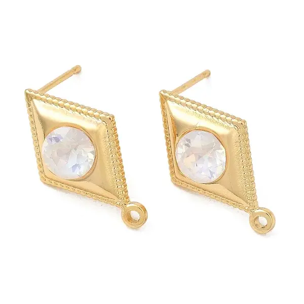 Glass Stud Earring Finding