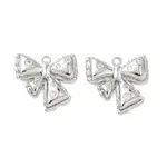 Brass Micro Pave Clear Cubic Zirconia Pendants