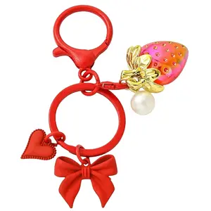 Alloy & Acrylic Pearl & Acrylic Keychain