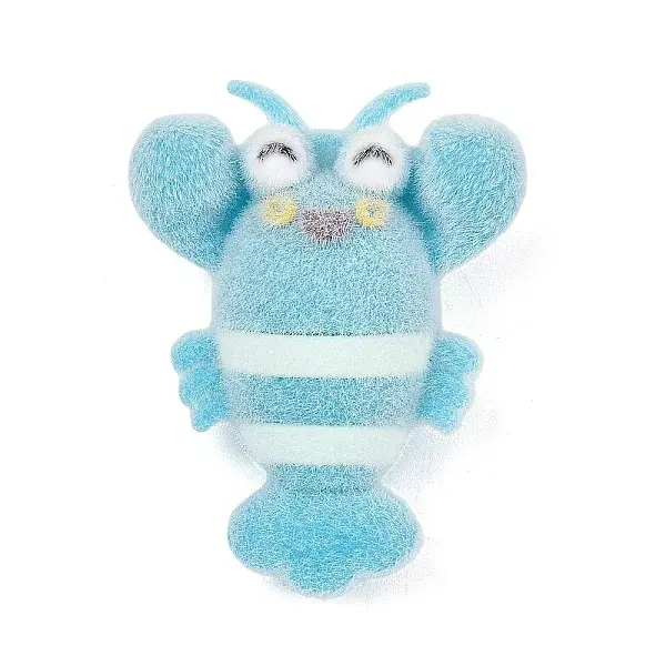 Animal Theme Flocking Silicone Pendants