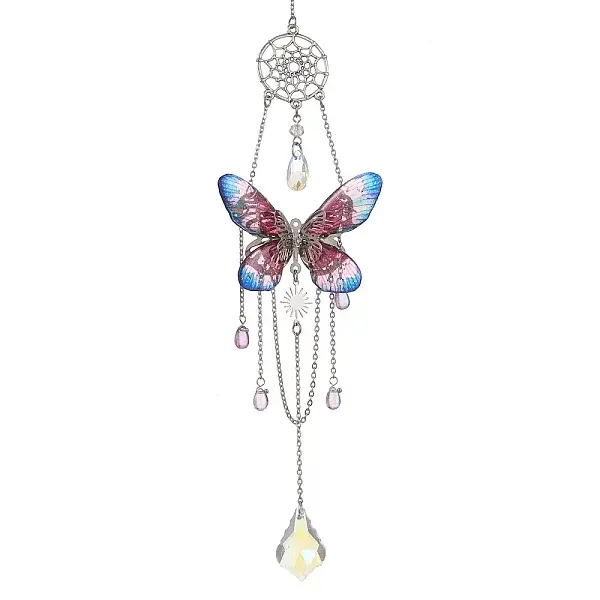 Stainless Steel Resin Butterfly Suncatcher