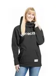 Meatfly dámská softshell bunda Alita Black / White | Černá | Velikost XL