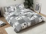 Bavlnené obliečky WHITE BOX sivé