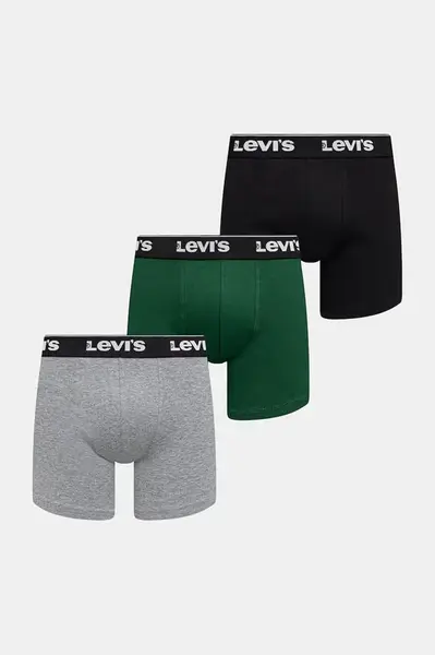 Levi's boxerky pánské bavlněné s elastanem 3-pack