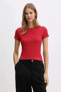 Tommy Jeans basic tričko dámské bavlněné s elastanem