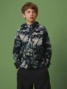 Chlapecká regular fleece mikina s kapucí 4f modrá 164