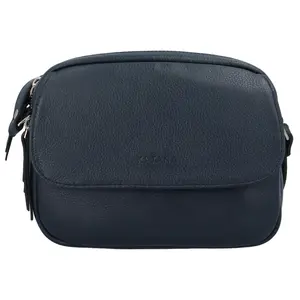Dámská kožená crossbody kabelka tmavě modrá - Katana Yeiny