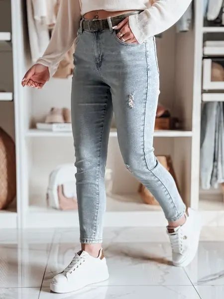 Dámske slim fit rifle s pásom MIXFELL