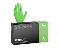 Nitrilové rukavice Espeon Nitril Ideal - 100 ks, zelené, velikost L (100155) + dárek zdarma