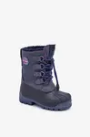 Vysoké Teplé Detské Snehule So Šnúrkou Modré Lee Cooper