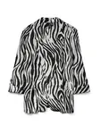 VERO MODA Blejzer 'VMJESMILO'  striebornosivá / čierna / strieborná