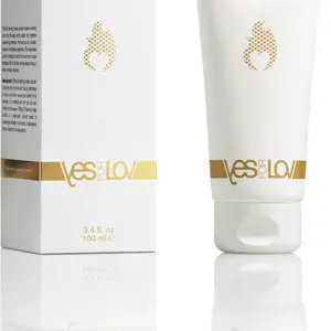 YESforLOV Hřejivý lubrikační gel (Unisex Lubricant Warning) 100 ml