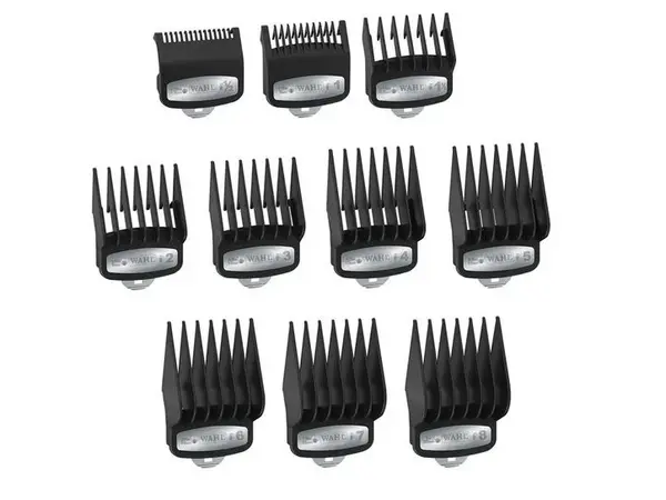 Sada náhradních nástavců s kovovou sponou Wahl 03421-100 - 10 ks + dárek zdarma