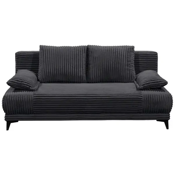 MID.YOU ROZKLÁDACÍ POHOVKA, textil, černá