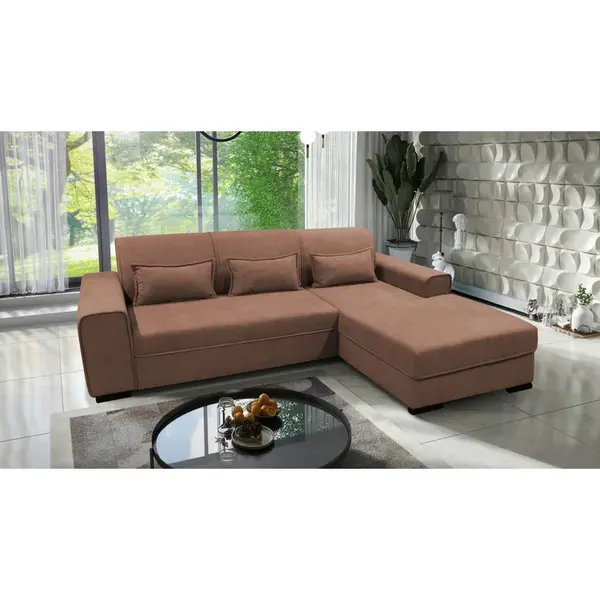 MID.YOU ROHOVÁ SEDAČKA, textil, starorůžová
