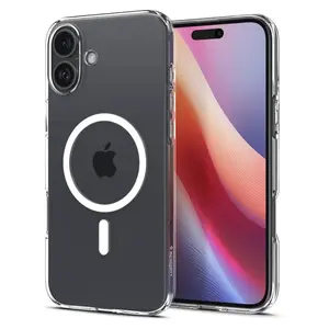 Spigen Liquid Crystal Mag s MagSafe, iPhone 16, průhledný