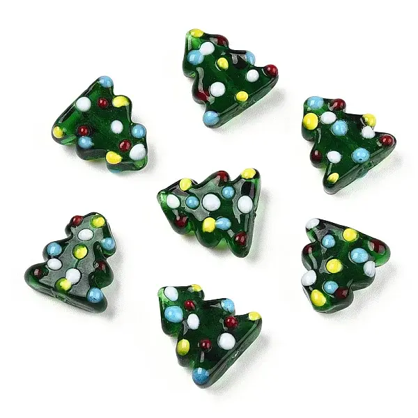 Christmas Themed Handmade Lampwork Beads