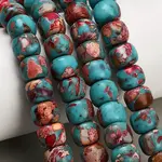 Dyed Synthetic Imperial Jasper Beads Strands