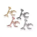 Brass Micro Pave Cubic Zirconia Pendants